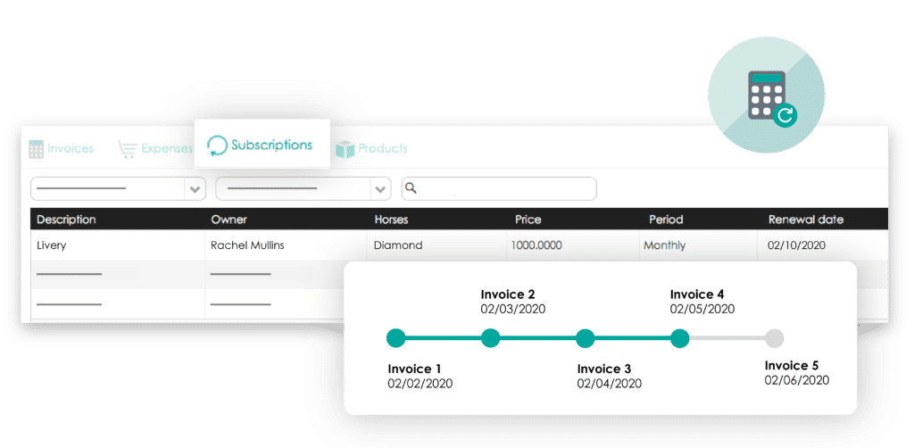 recurring invoices